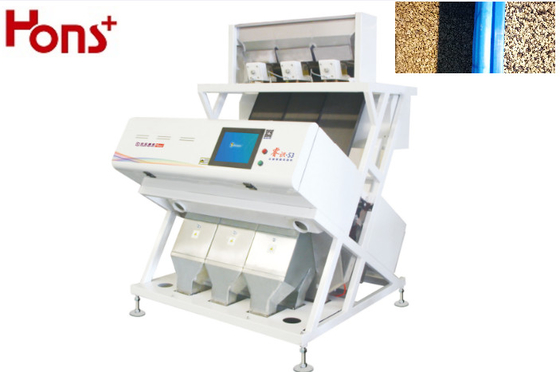 3 Chutes CCD Coffee Beans Black Beans Color Sorter Machine 1.5t/H