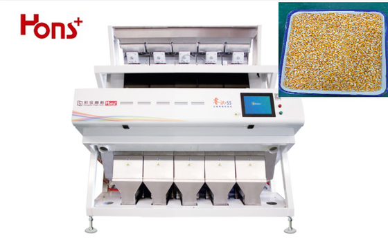 CCD Camera 5 Chutes Corn Maize Color Sorter Intelligent Identification