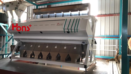 High Intelligent CCD Rice Sorter 7 Chutes Optical High Efficiency