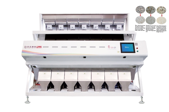 High Intelligent CCD Rice Sorter 7 Chutes Optical High Efficiency