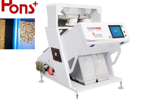 CCD Camera Black Beans Coffee Bean  Color Sorter 2 Chutes Optical