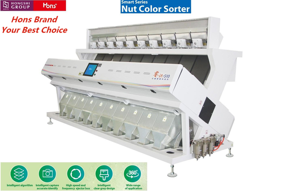 10 Chute 630 Channels Rice Grain Sorter High Efficiency