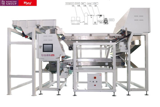 Hons Belt Type Glass Ore Plastic Heavy Spar Color Sorter High Efficiency