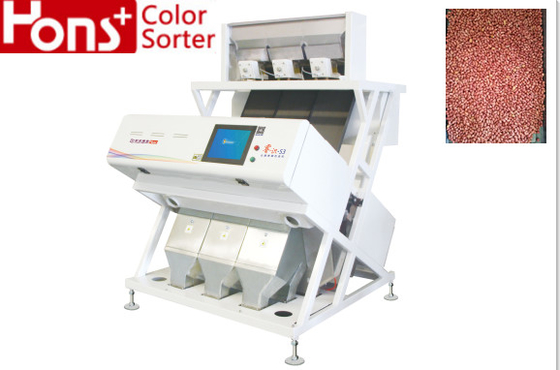 3 Chutes Led Peanut CCD Camera Color Sorting Machine Windows System