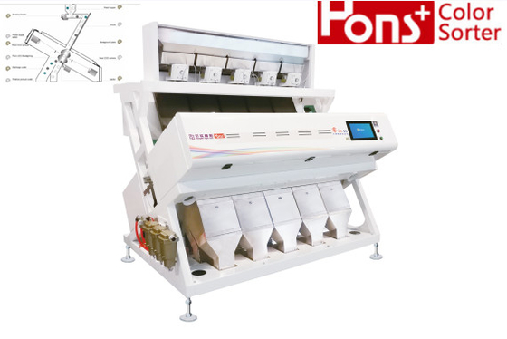 Intelligent Quinoa Grain Color Sorting Machine High Sensitivity