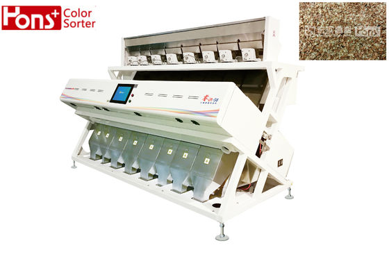 8 Chutes Intelligent Walnut CCD Color Sorter three line scanning sensor