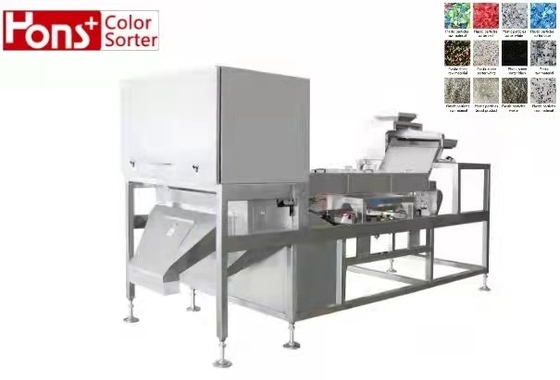 Wide Channel CCD Camera Belt Color Sorter For Plastic Broken Glass