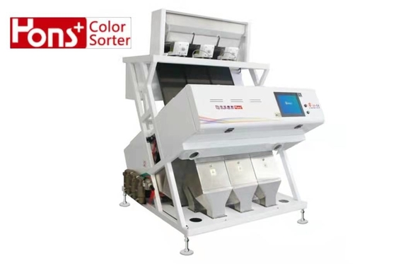 Automatically 3 Chutes CCD Color Sorter With Solenoid Ejector