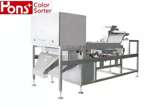 Wide Channel CCD Camera Belt Color Sorter For Plastic Broken Glass 500kg/H