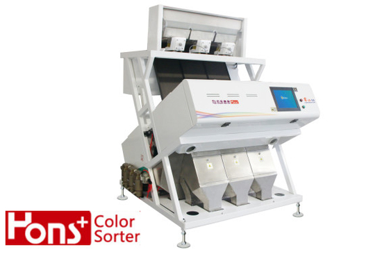 Optical Cashew Nut Color Sorter 3 Chutes Intelligent LED Source