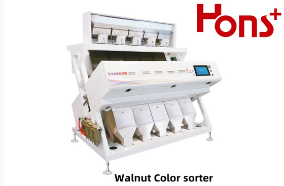 RGB Remote Control 5 Chutes Walnut Sorting Machine Intelligent Identification