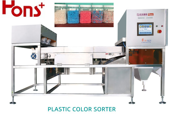 CCD Plastic Flake / Bottles Belt Color Sorting Machine 500kg/H Remote Control