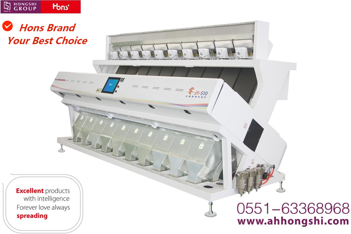 Optical CCD Rice Color Sorter Full Automatic High Cpacity 630 Channels