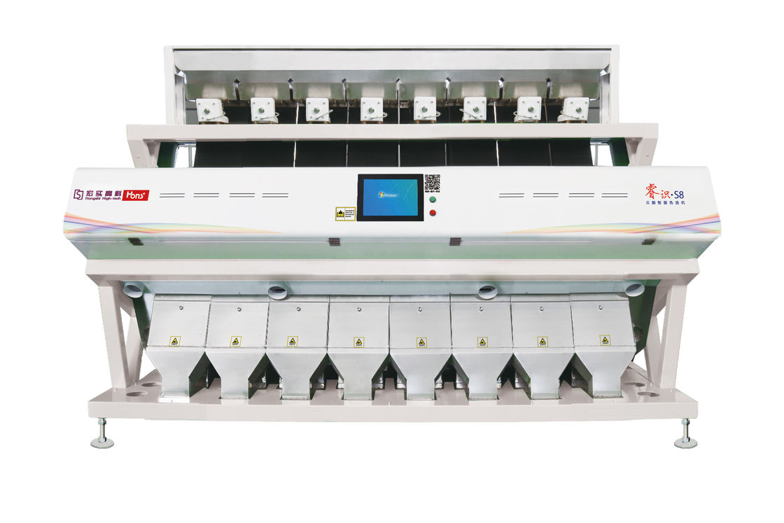 8 Channels CCD Color Sorter AC220V / 50Hz HD Recognition High Speed ISO9001