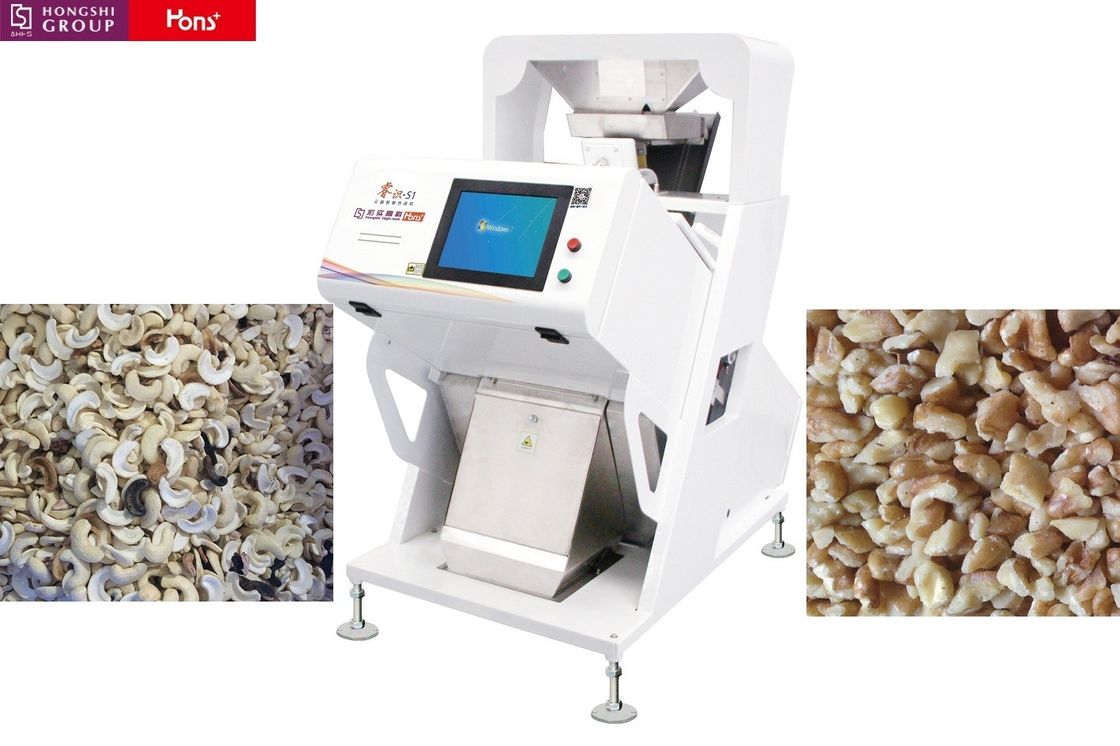 Cashew Nut CCD Color Sorter With Production Capacity 600 Kgs Per Hour & Power 1.5KW Voltage 220V 60HZ