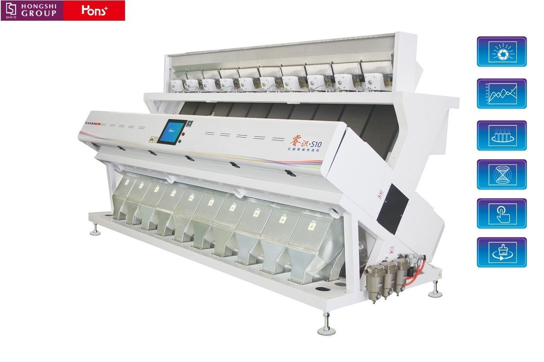 Big Scale High Output CCD Colour Sorting Ejector With 5.5KW Power For Food Upgarding