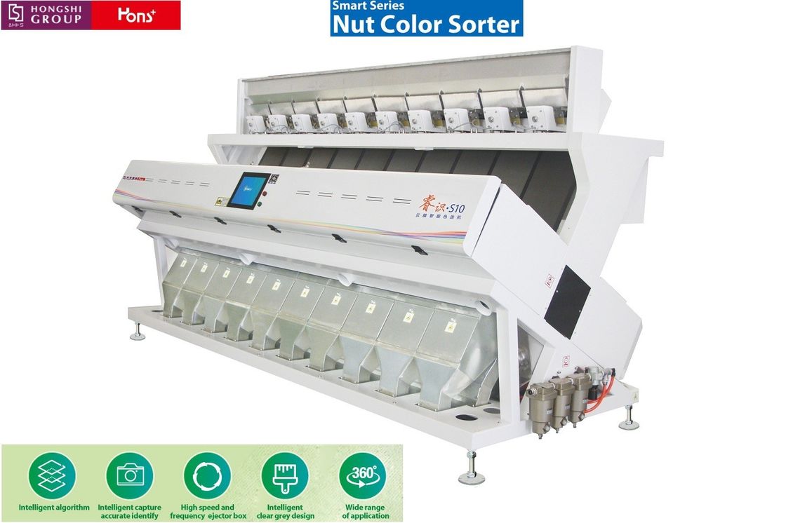 AI Technology CCD Color Sorting Machine 5.5KW Power For Seed Selection