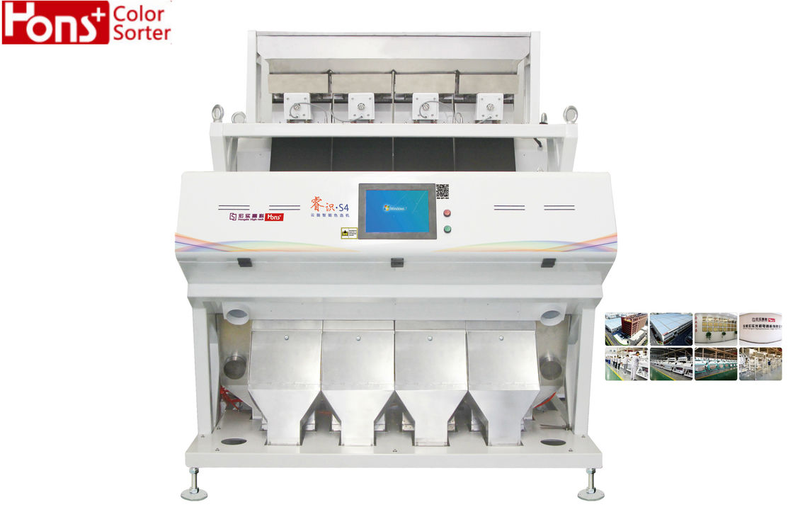 4 Chutes Rice Color Sorter Machinery 3.0~6.0 Tons/ Hour AC220V/50Hz