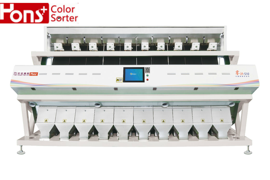 10 Chutes CCD Color Sorter  5400 Pixel Fast Response 504 Channels