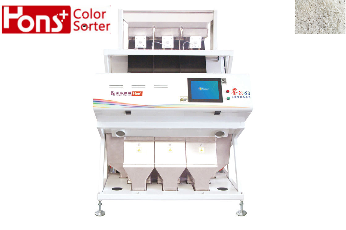 2000kg/H Food Rice Color Sorter  Low Jitter Amplitude With 189 Channels