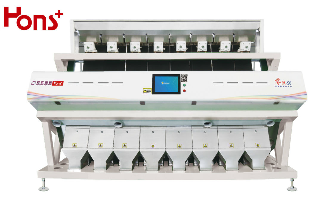 Intelligent 4.6KW 8 Chutes Miscellaneous CCD Color Sorter Fast Response