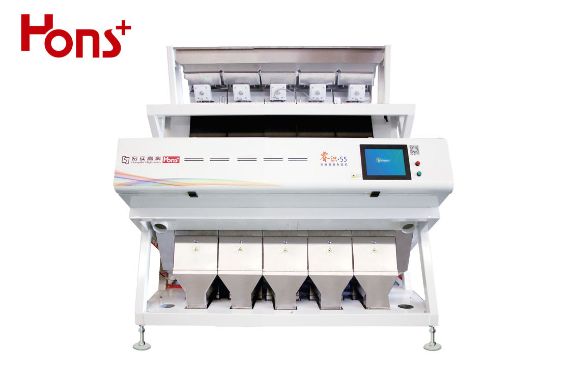 Remote Operation 5 Chutes Plastic Color Sorter High Sensitivity