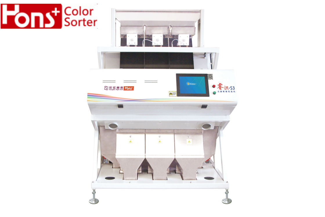 2.4Kw Wheat 3 Chutes High Brightness LED CCD Color Sorter
