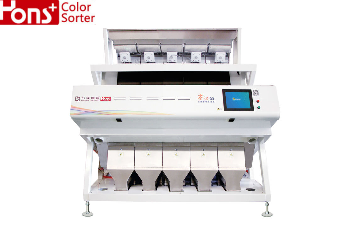 1.6T/H Human Computer Interface 5 Chutes Parboiled Rice Optical Color Sorter