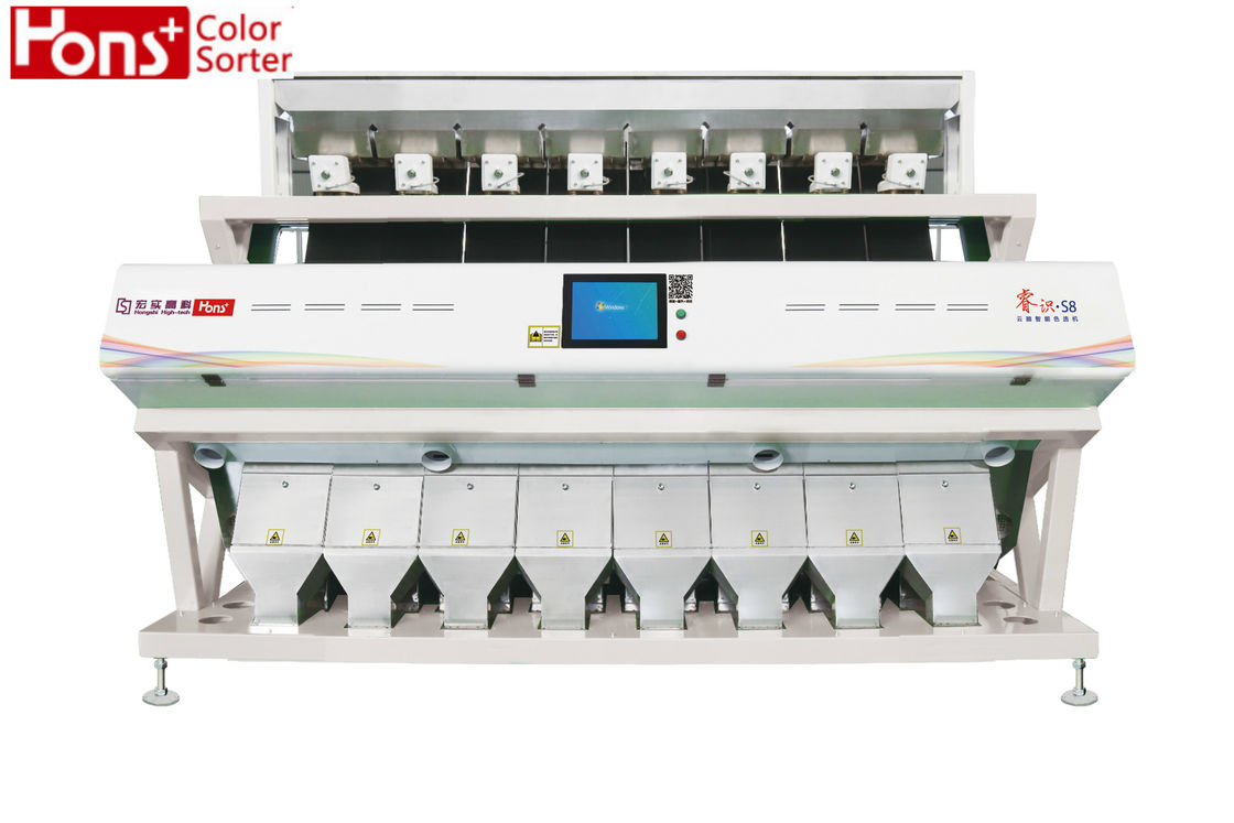 8 Chutes  504 Channles Rice Scanning CCD Color Sorter
