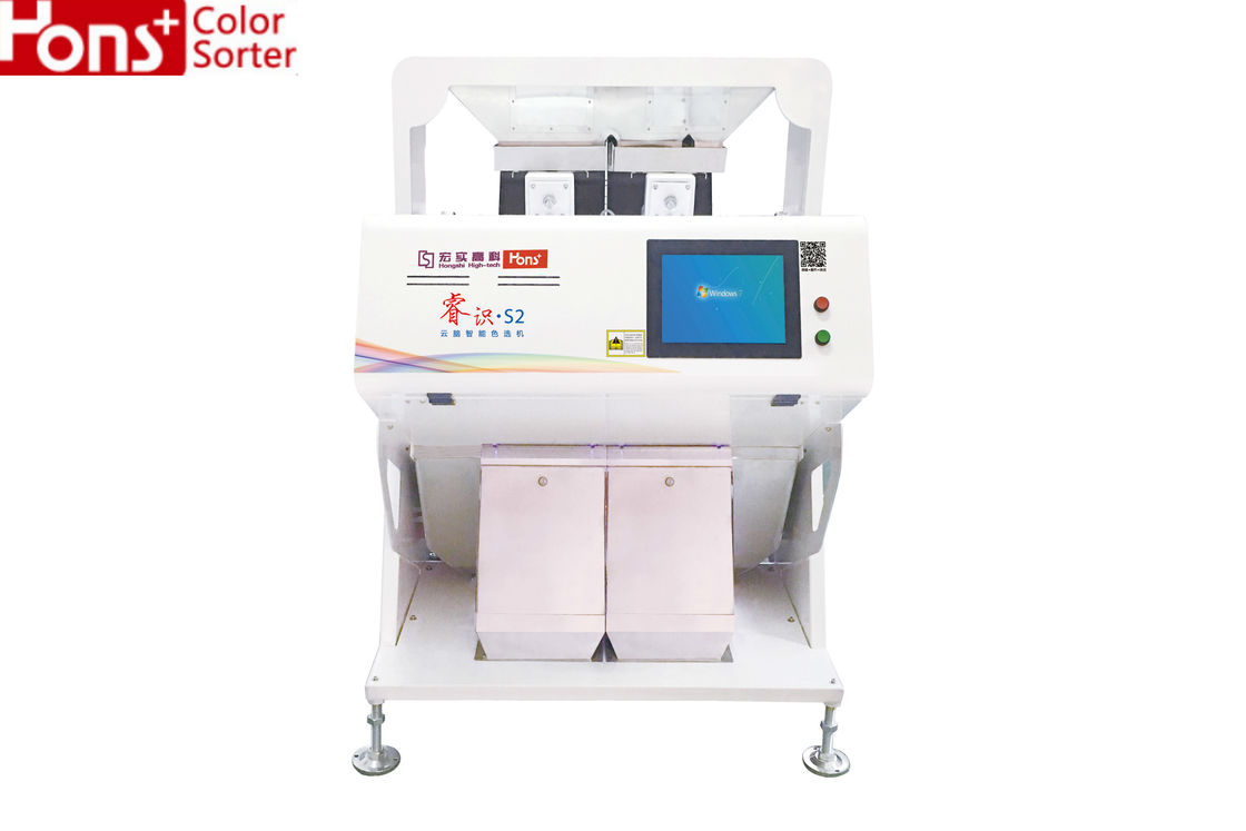 0.4t/H Multiple Function 2.0Kw 5400 Pixel 2 Chutes CCD Color Sorter