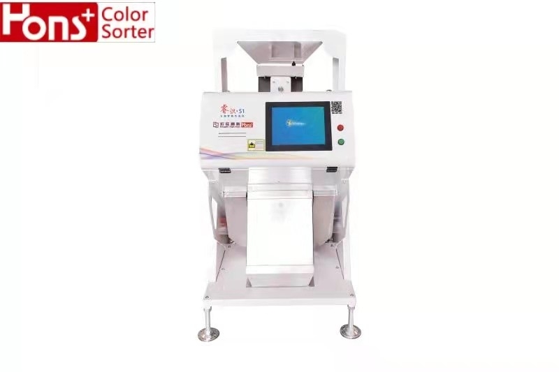 CCD Camera 1.5Kw 1.6t/H 1 Chutes Optical Rice Color Sorter