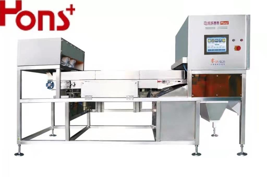 Industrial Wide Channel 500kg/H Plastic Belt CCD Color Sorter