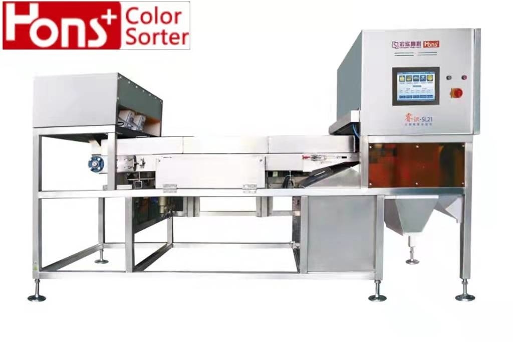 Wide Channel CCD Camera Belt Color Sorter For Plastic Broken Glass 500kg/H