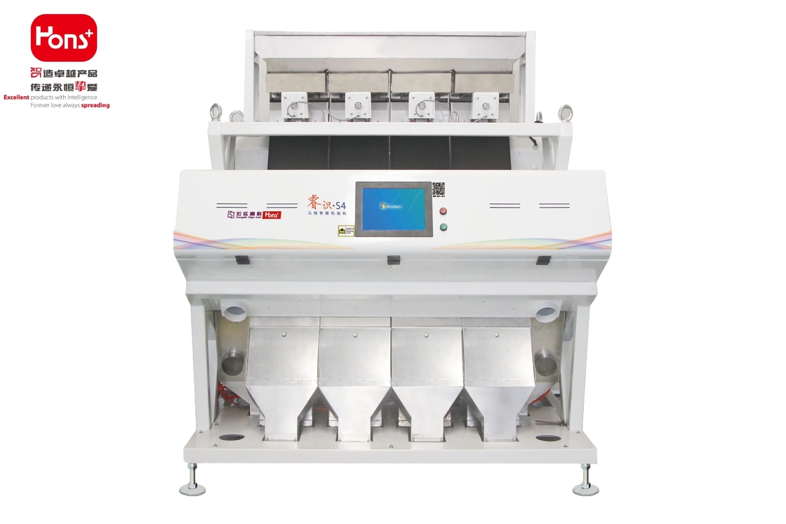 Intelligent CCD Camera Rice Colour Sorter 4 Chutes